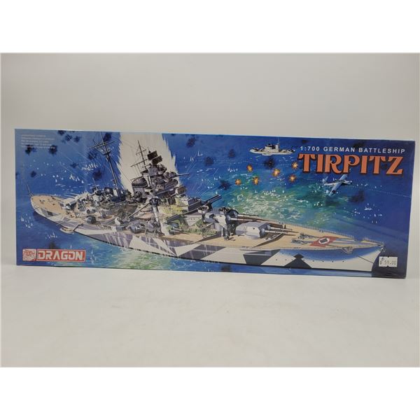 Unbuilt Dragon Tirpitz German Battleship 1:700 Scale Model Kit