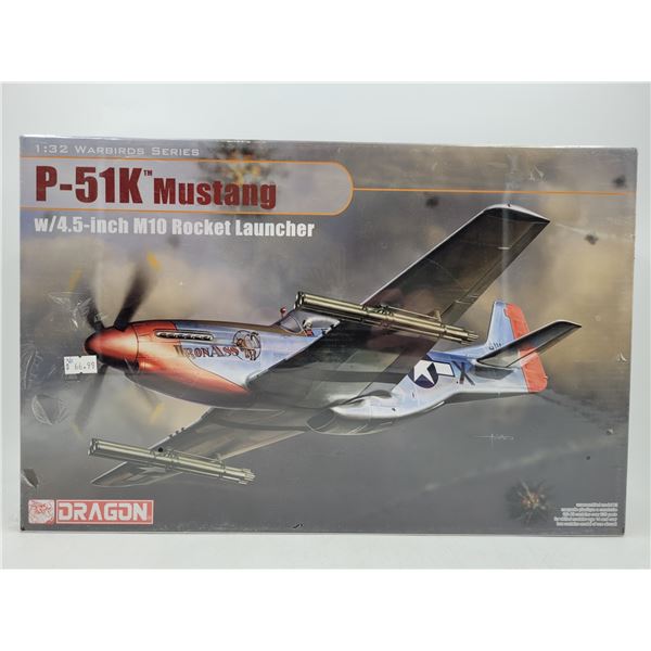 Sealed Dragon P-51K Mustang w/ 4.5" M10 Rocket Launcher 1:32 Scale Model Kit
