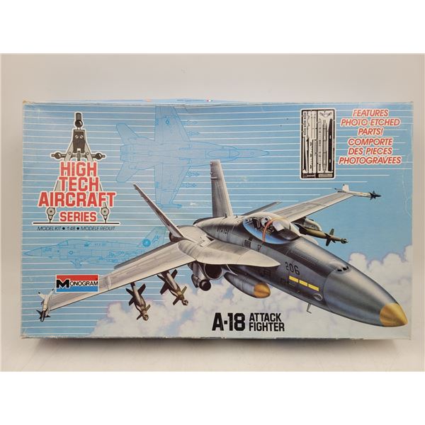 Unbuilt Monogram A-18 Attack Fighter w/ Photo Etched Parts 1:48 Scale