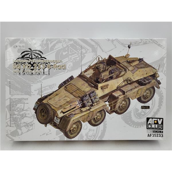 Unbuilt ARV Club Schwere Panzerspahwagen Sd Kfz. 233 8-Rad 1:35 Scale
