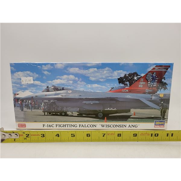 Sealed Hasegawa f-16C Fighting Falcon Wisconsin Ang