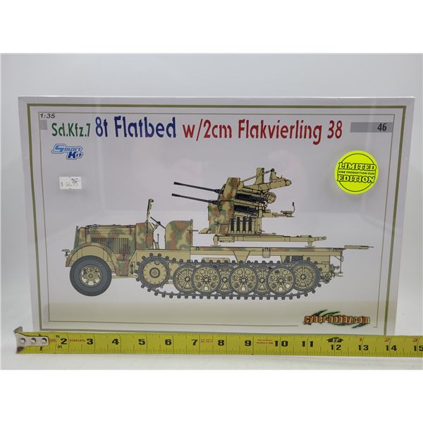 Sealed Cyber Hobby 8t Flatbed w/ 2cm Flakvierling 38 1:35 Scale