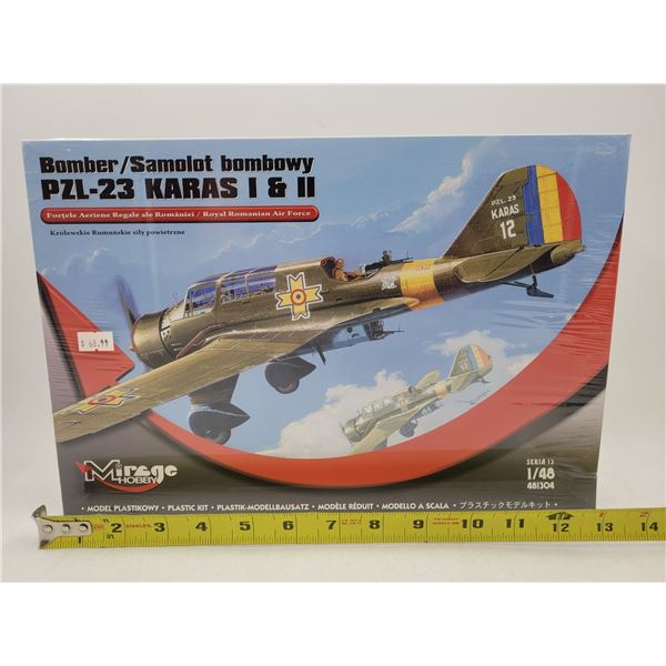 Sealed Mirage Hobby Bomber PZL-23 Karas I & II 1:48 Scale