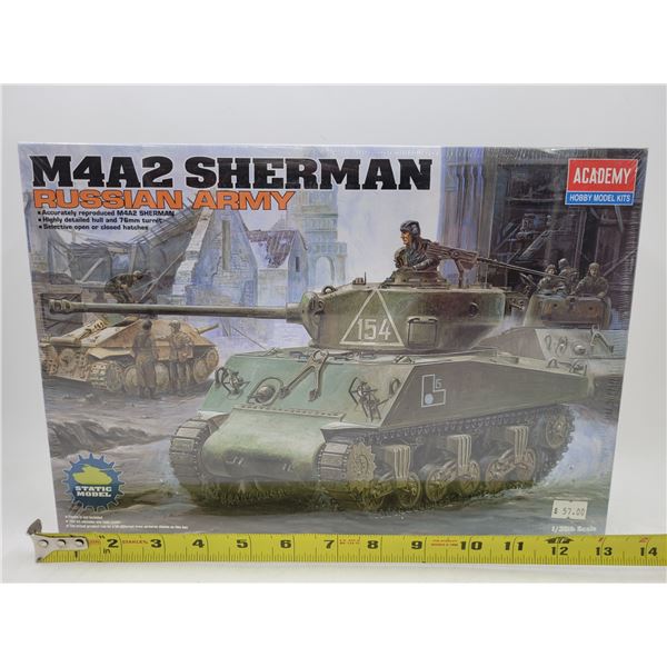 Sealed Academy M4A2 Sherman Russian Army 1:35 Scale