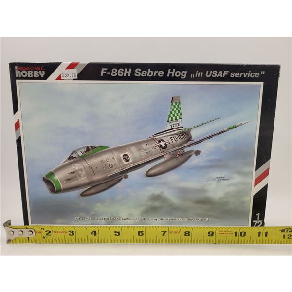 Unbuilt Special Hobby F-86H Sabre Hog 1:72 Scale