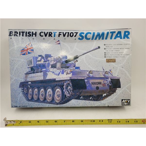 Unbuilt AFV Club British CVRT FV107 Scimitar 1/35 Scale Model Kit