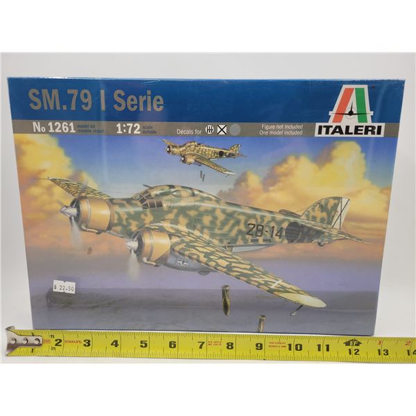 Sealed Italeri SM.79 I Serie 1:72 Scale Model Kit