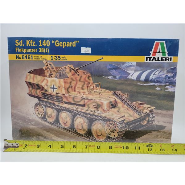 Sealed Italeri Sd. Kfz. 140 "Gepard" Flakpanzer 38(t) 1:35 Scale Model Kit