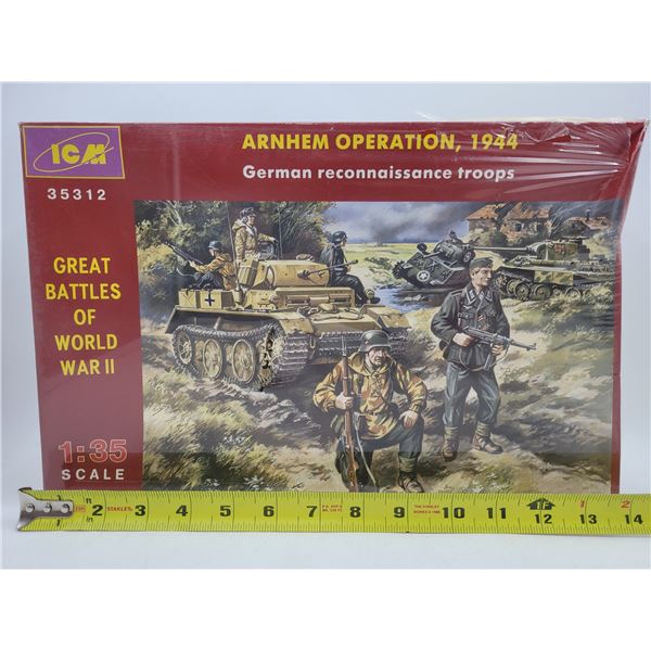 Sealed ICM Arnhem Operation, 1944 German Reconnaissance Troops 1:35 Scale Model Kit