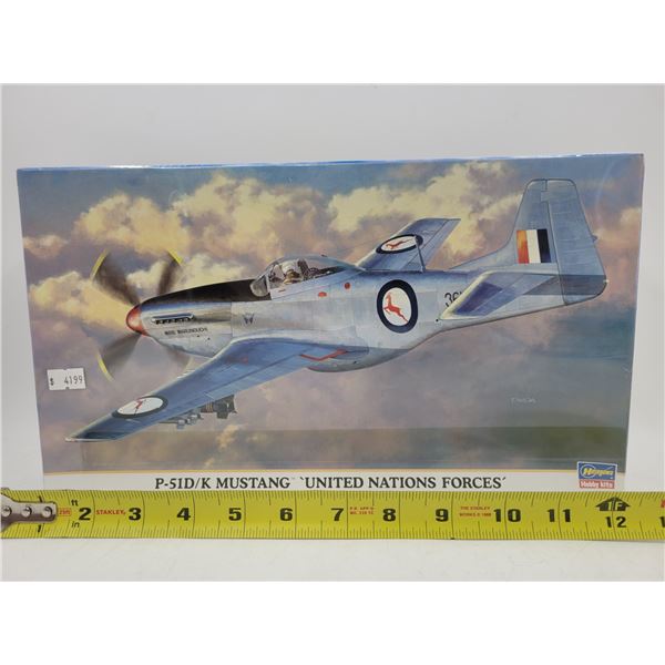 Sealed Hasegawa P-51D/K Mustang "United Nations Forces" Model Kit