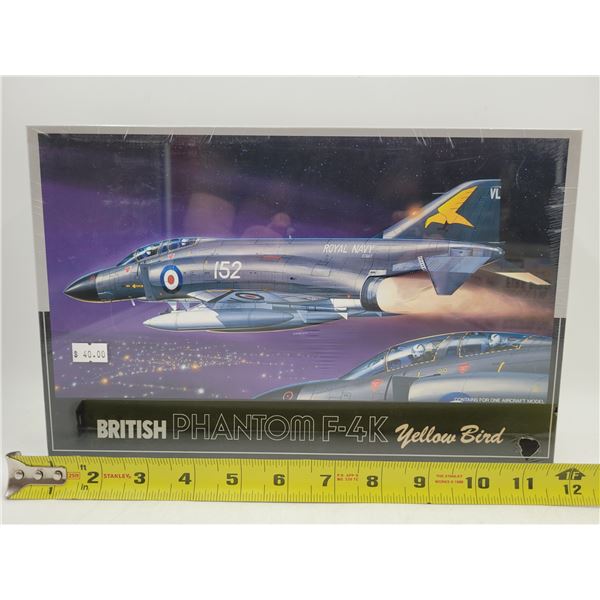 Sealed British Phantom F-4K Yellow Bird Model Kit
