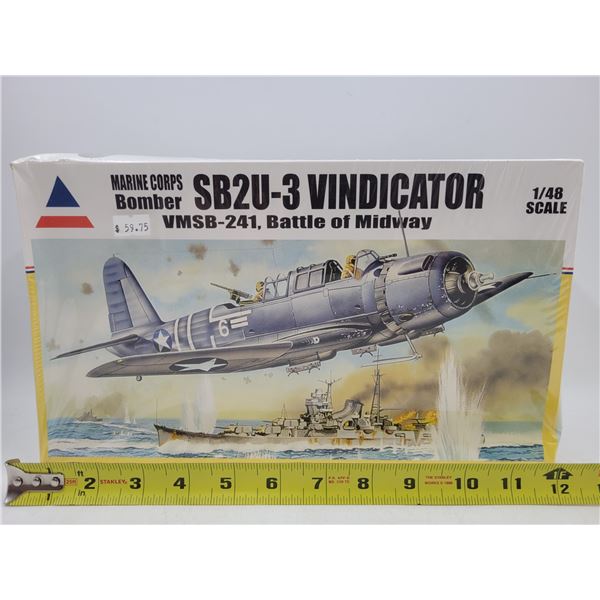 Unbuilt Accurate Miniatures Marine Corps Bomber SB2U-3 Vindicator 1/48 Scale Model Kit