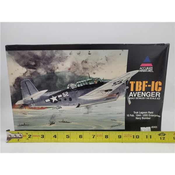 Unbuilt Accurate Miniatures TBF-IC Avenger 1:48 Scale Model Kit