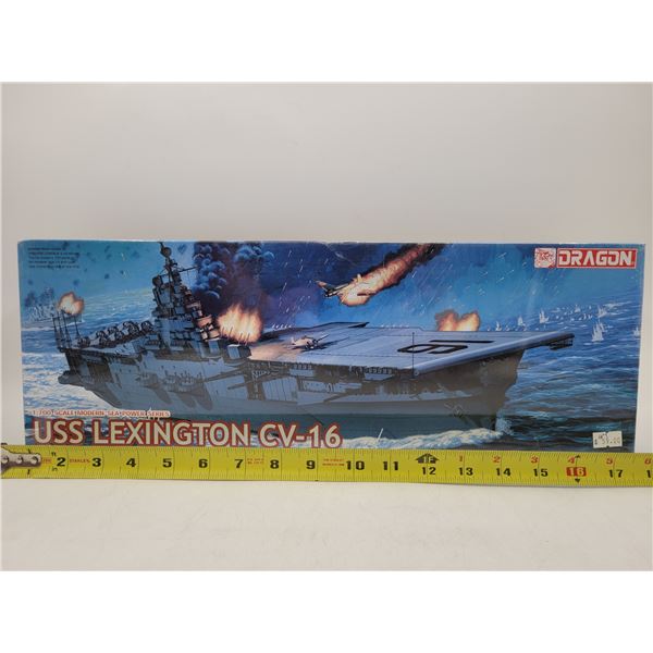 Unbuilt Dragon USS Lexington CV-16 1:700 Scale Model Kit