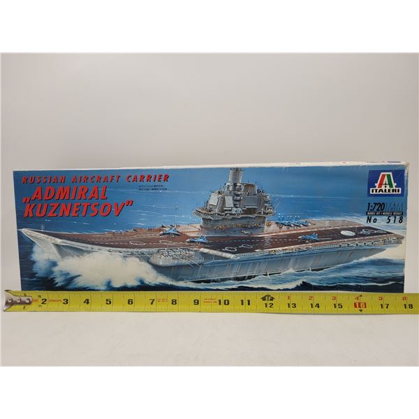 Unbuilt Italeri Russian Aircraft Carrier Admiral "Kuznetsov" 1:720 Scale Model Kit