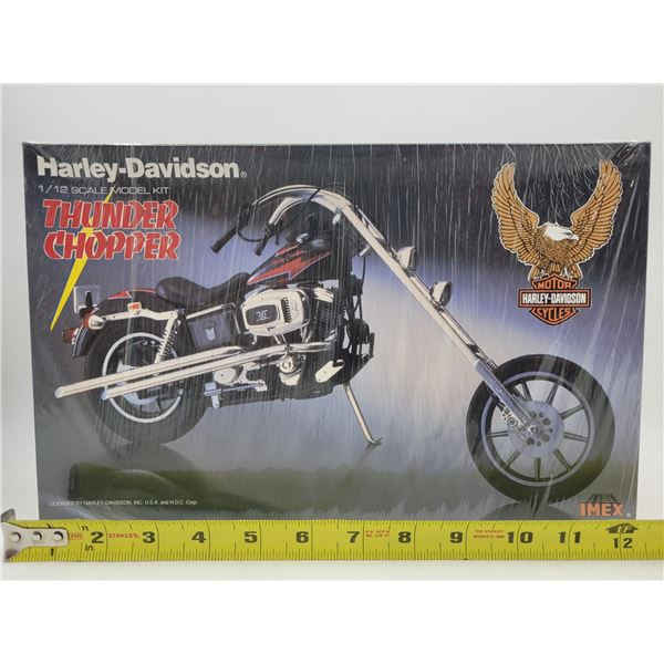 Selaed IMEX Harley-Davidson Thunder Chopper 1/12 Scale Model Kit
