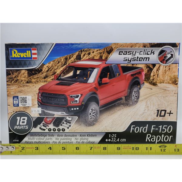 Unbuilt Revell Ford F-150 Raptor 1:25 Scale Model Kit
