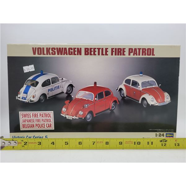 Unbuilt Hasegawa Volkswagen Beetle Fire Patrol 1:24 Scale Model Kit