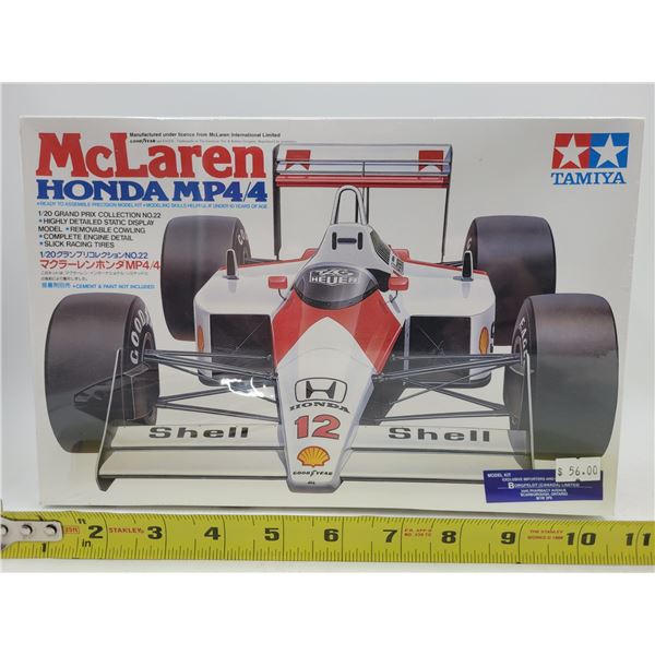 Sealed Tamiya McLaren Honda MP4/4 Grand Prix 1/20 Scale Model Kit