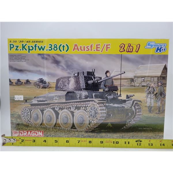Sealed Dragon Pz.Kpfw.38 (t) Ausf. E/F 2-In-1 1:35 Scale Model Kit