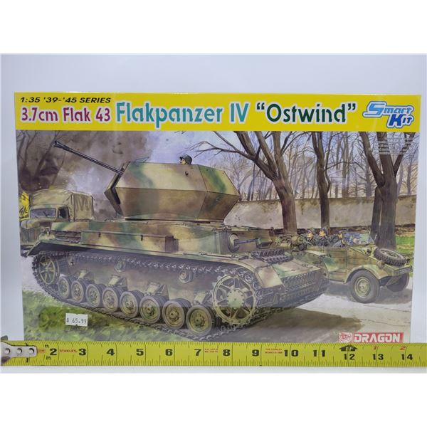 Sealed Dragon 3.7cm Flak 43 Flakpanzer IV "Ostwind" 1:35 Scale Model Kit