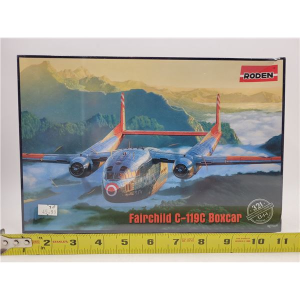 Sealed Roden Fairchild C-119C Boxcar 1:144 Scale Model Kit