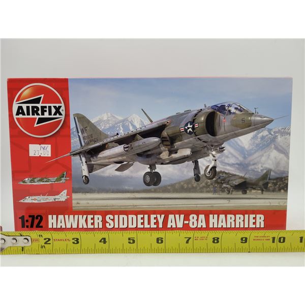 Unbuilt Airfix Hawker Siddeley AV-8A Harrier 1:72 Scale Model Kit