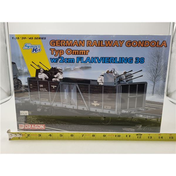 Sealed Dragon German Railway Gondola w/2cm Flakvierling 38 1:35 Scale