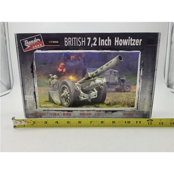 Unbuilt Thunder Model British 7 2" Howitzer 1:35 Scale