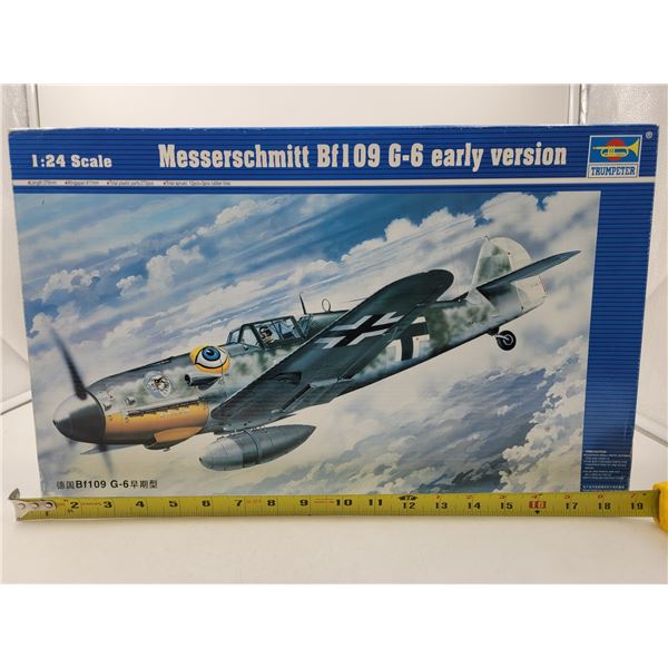 Unbuilt Trumpeter Messerschmitt Bf109 G-6 Early Version 1:24 Scale