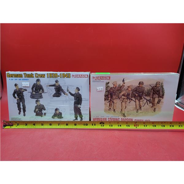 Sealed Dragon German Tank Crew 1930-1943 & Sealed Dragon Hermann Goebing Division 1:35 Scale