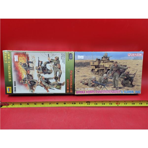 Sealed Zvezda German Sturmpioniere WWII & Sealed Dragon Afrika Korps El Alamein 1942 1:35 Scale