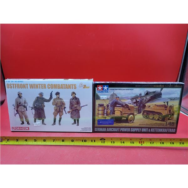 Sealed Dragon Ostfront Winter Combatants 1:35 & Sealed Tamiya German Aircraft Power Supply 1:48 Scal