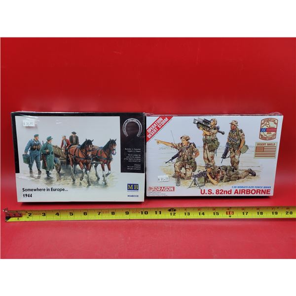 Sealed Master Box Somewhere in Europe 1944 & Sealed Dragon US Desert Storm 82 Airborne 1:35 Scale