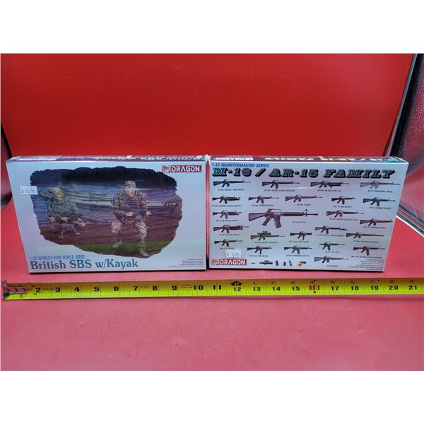 Sealed Dragon British SBS w/ Kayak & Sealed Dragon M-16 AR-15 Family 1:35 Scale
