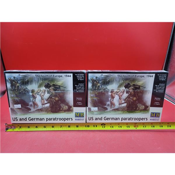 2 Sealed Master Box US and German Paratroopers South of Europe 1944