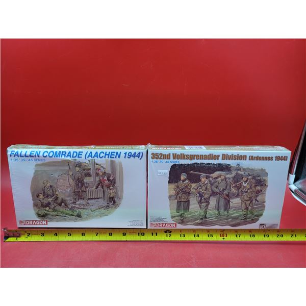 Sealed Dragon Fallen Comrade Aachen 1944 & Sealed Dragon 352nd Volksgrenadier 1944 1:35 Scale