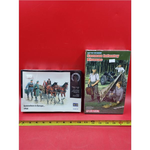 Sealed Master Box Somewhere in Europe 1944 & Sealed Dragon German Infantry Bivouac 1:35 Scale