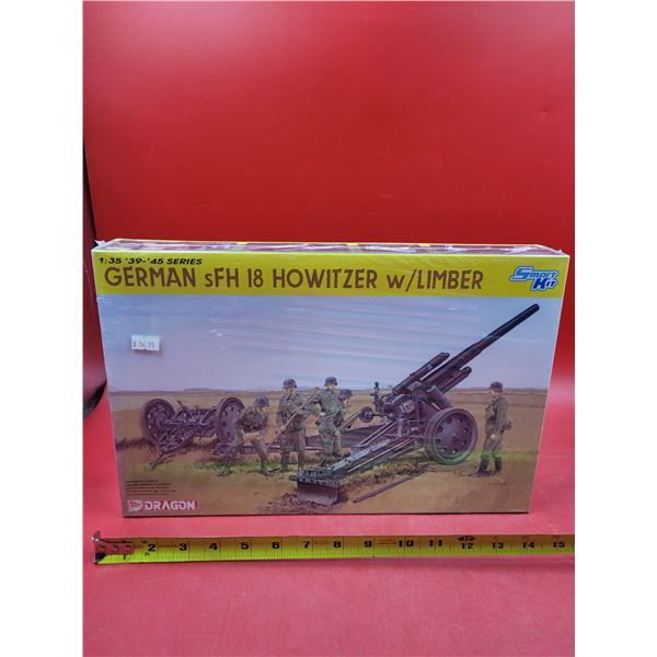 Sealed Dragon German sFH 18 Howitzer w/Limber 1:35 Scale