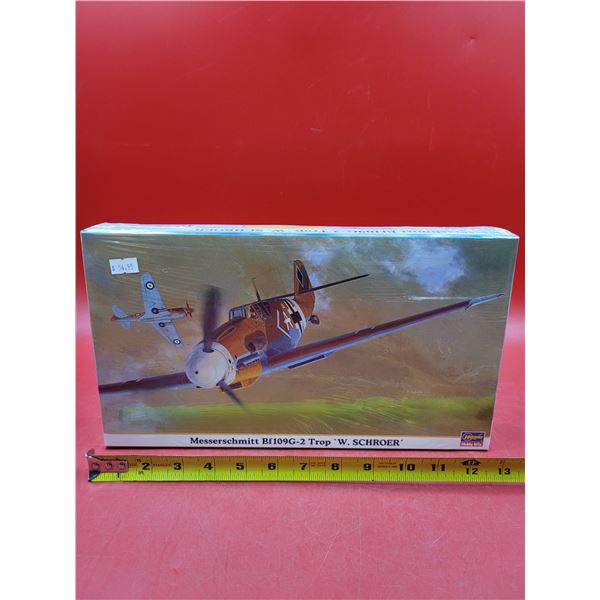 Sealed Hasegawa Messerschmitt Bf109G-2 Trop W.Schroer