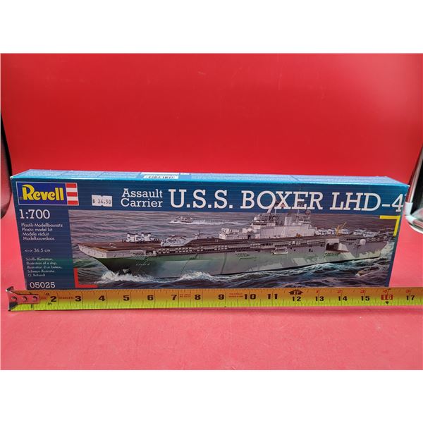Unbuilt Revell USS Boxer LHD-4 Assault Carrier 1:700 Scale