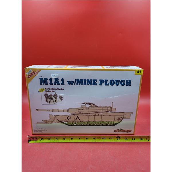 Sealed Cyber Hobby M1A1 w/ Mine Plough 1:35 Scale