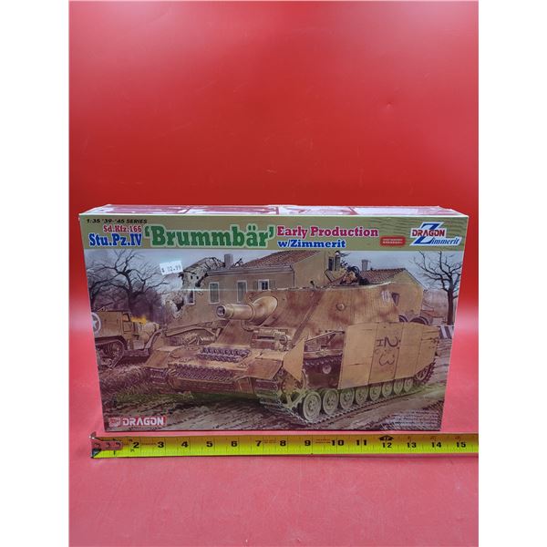 Sealed Dragom Brummbar Early Production w/ Zimmerit 1:35 Scale