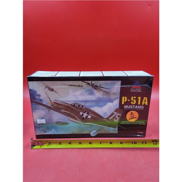 Sealed Accurate Miniatures P-51A Mustang Highly Detailed 1:48 Scale