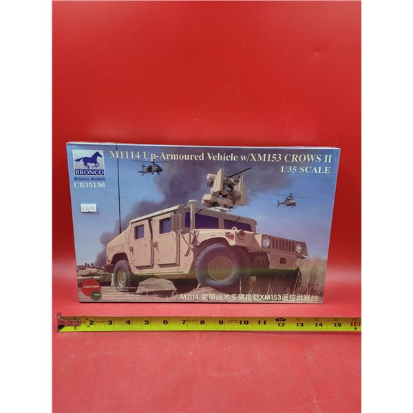 Sealed Bronco Models M1114 Up-Armoured Vehicle w/ XM153 Crows II 1:35 Scale