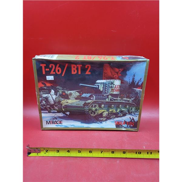Unbuilt MirageT-26/ BT2 Tank 1:35 Scale