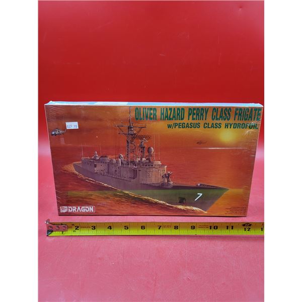 Sealed Dragon Oliver Hazard Perry Class Frigate w/ Pegasus Class Hydrofoil