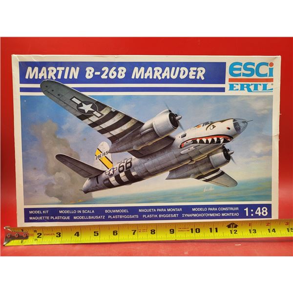 Unbuilt ESCi ERTL Martin B-26B Marauder 1:48 Scale