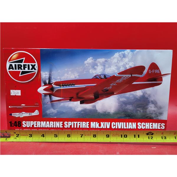 Unbuilt Airfix Supermarine Spitfite Mk.XIV Civilian Schemes 1:48 Scale