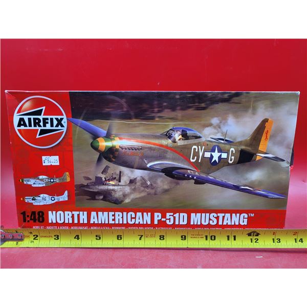 Unbuilt Airfix North American P-51D Mustang 1:48 Scale